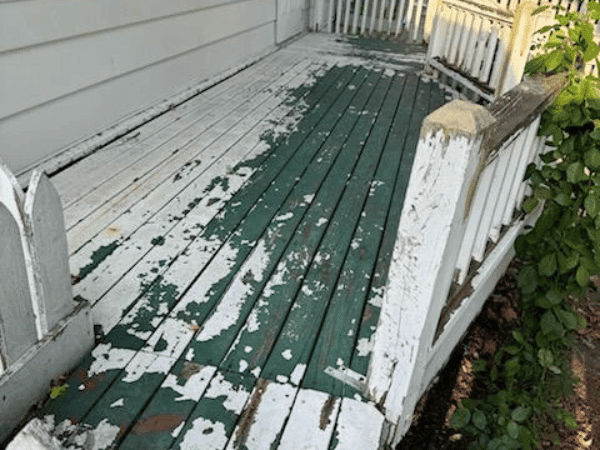 Deck Painting in Rochester Mn - Before